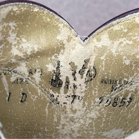 Justin Western Leather Cowboy Roper Boots-Kids 1-Oxblood/Maroon/Burgundy-Classic - Picture 8 of 11